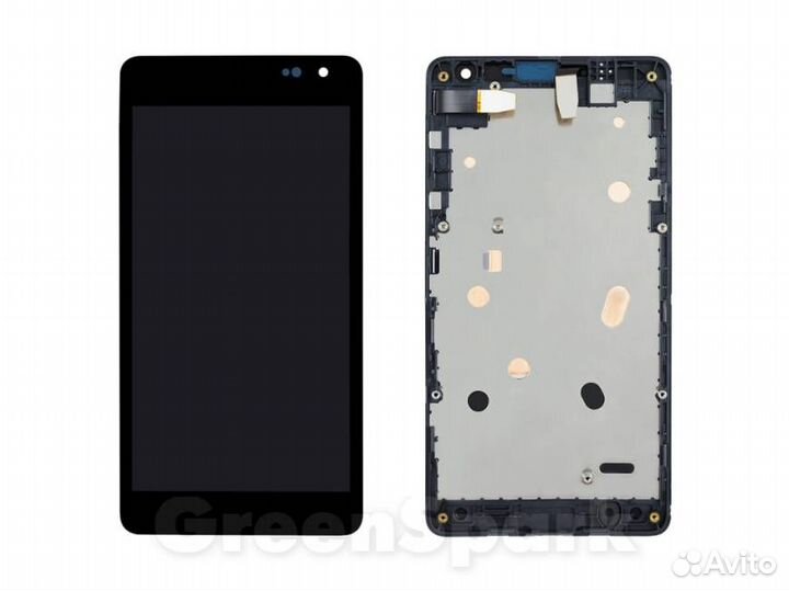Дисплей для Microsoft 535 Lumia RM1090 в рамке +т