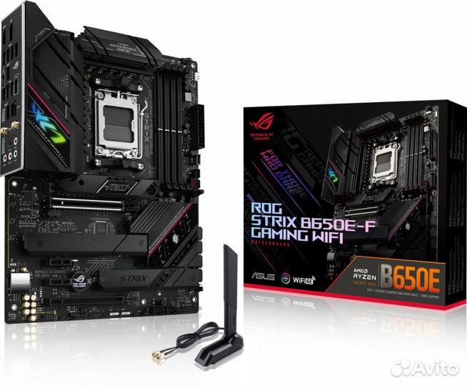 Материнская плата Asus ROG strix B650E-F gaming wifi SocketAM5 AMD B650 4xDDR5 ATX AC97 8ch(7.1) 2