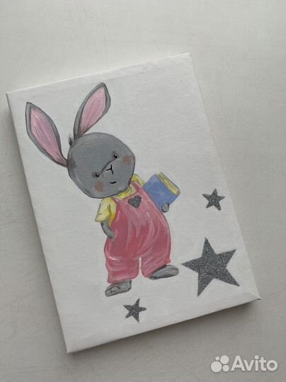 Зайчики картины в детскую