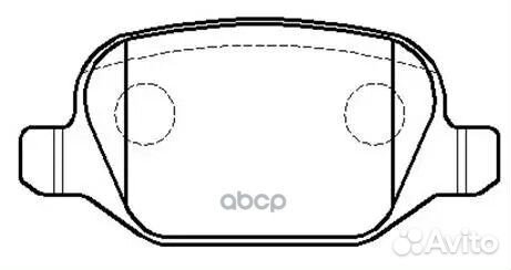 Колодки тормозные дисковые задние LADA 11196, 2