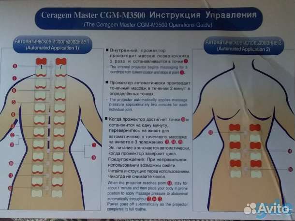Массажная кровать ceragem master cgm m3500