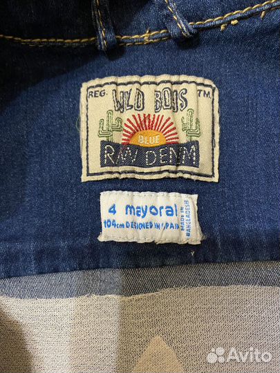 Джинсовая жилетка mayoral 104, 4 года