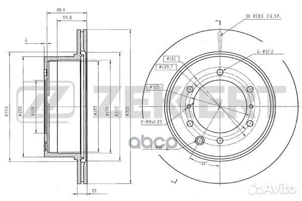 Диск торм. зад. Hyundai Terracan (HP) 01- bs-54