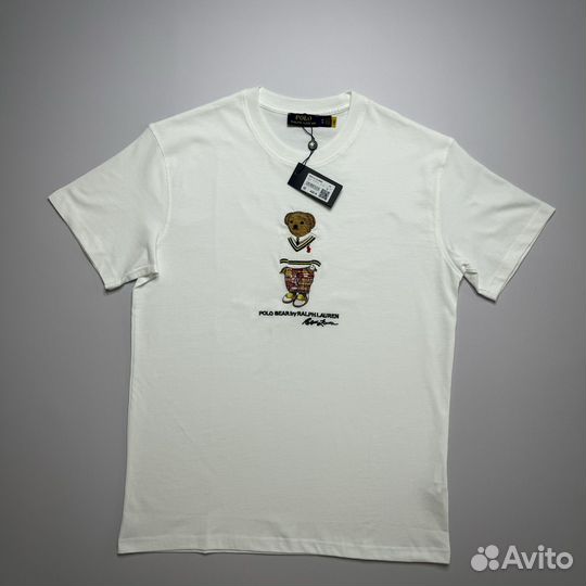 Футболка Polo Ralph Lauren с мишкой. Premium