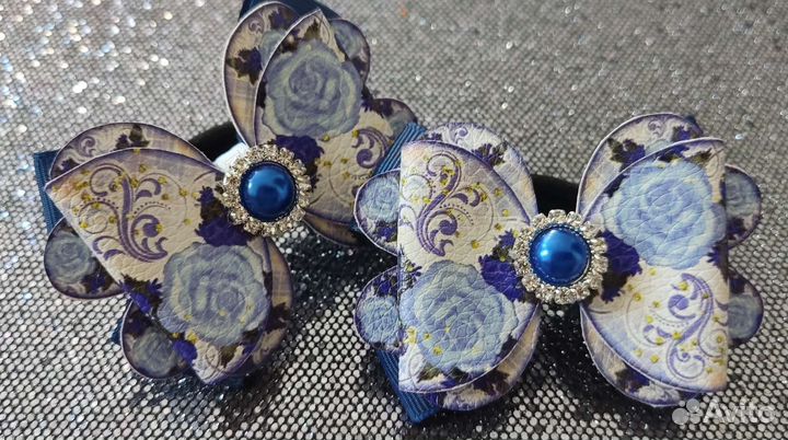 Банты для волос из экокожи