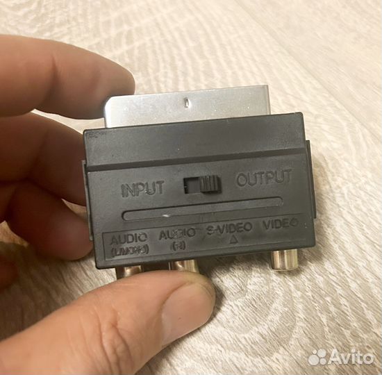 Переходник scart-3хRCA + svhs с переключателем