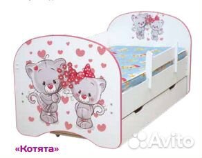 Детская кровать с фотопечатью 