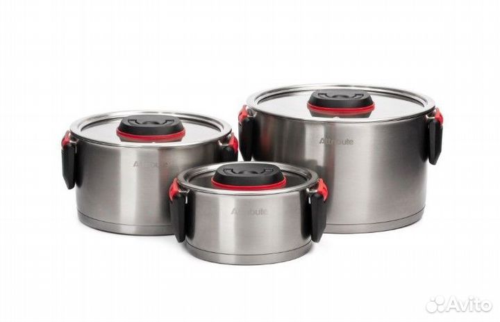 Набор кастрюль со складными ручками 6 предметов