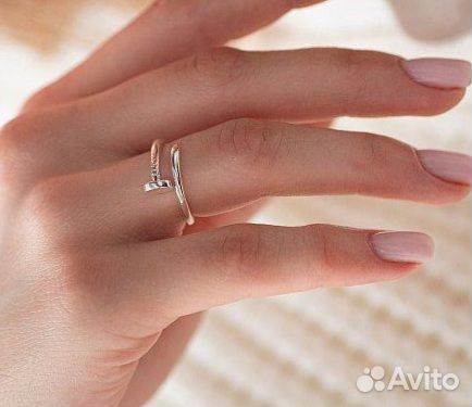 Золотое кольцо cartier гвоздь маленькая модель