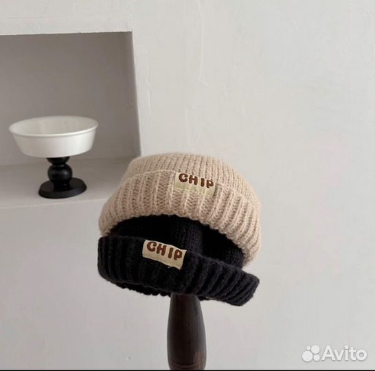 Шапка детская для мальчика и девочки вязанная