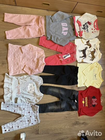 Набор пакет вещей на дев18-24 мес в идеале бренды