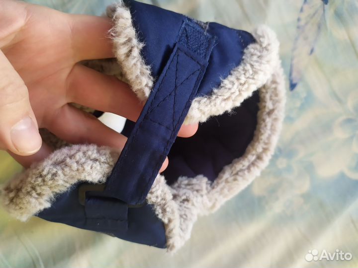 Шапка ушанка меховая зимняя грудничку 44р