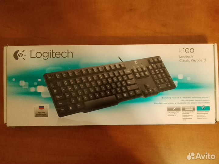 Клавиатура Logitech Classic Keyboard k100