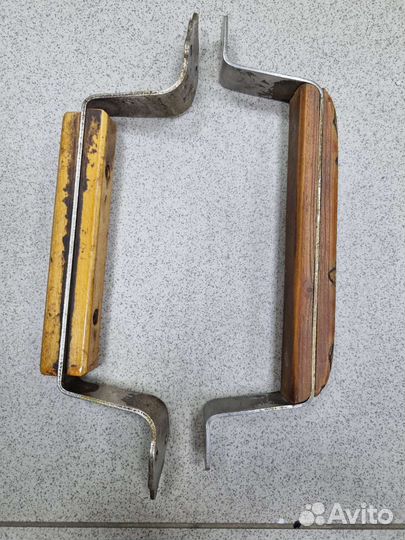 Ручки дверные СССР. Дерево - металл. 2 штук