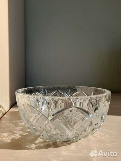 Хрустальная ваза Чехословакия