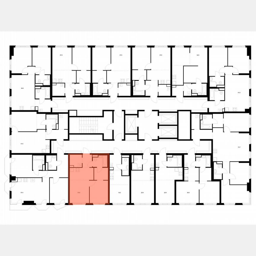 1-к. квартира, 37,6 м², 5/20 эт.