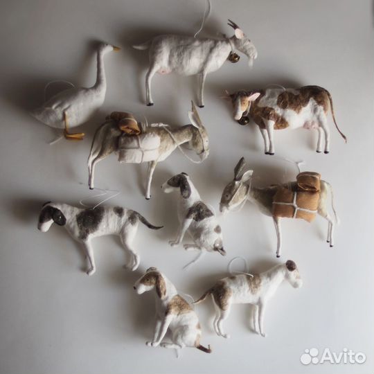 Ослик из ваты