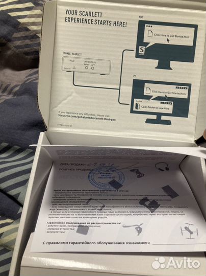 Внешняя звуковая карта scarlett