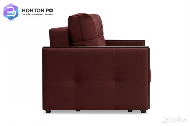 Диван еврокнижка Инсайд 3-х местный бордовый