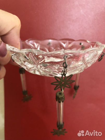 Подсвечники Хрустальная Розетка(чашка) для люстры