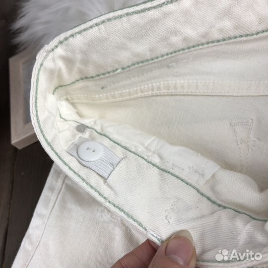 Белые прямые джинсы для девочки Vingino