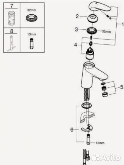 Смеситель для мойки Grohe Eurostyle 23715003