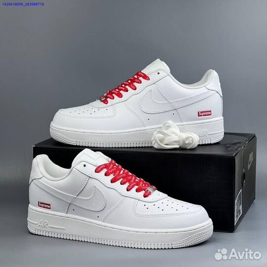 Кроссовки Nike Air Force 1 Low & Supreme (Арт.60738)