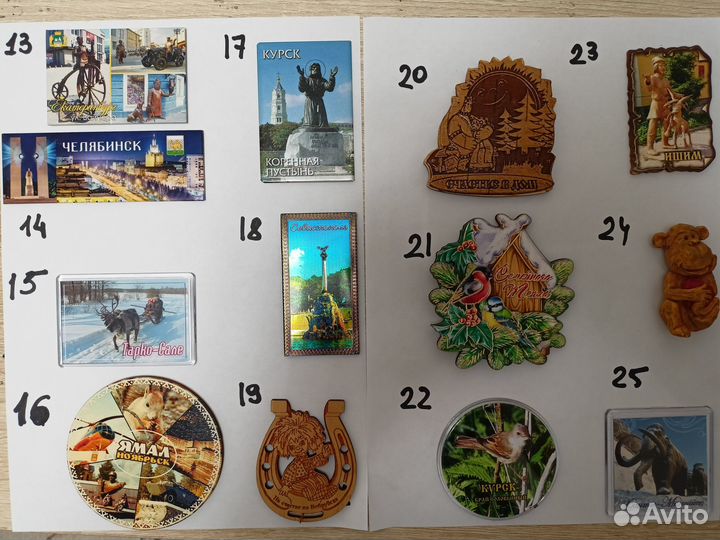Магниты сувенирные на холодильник
