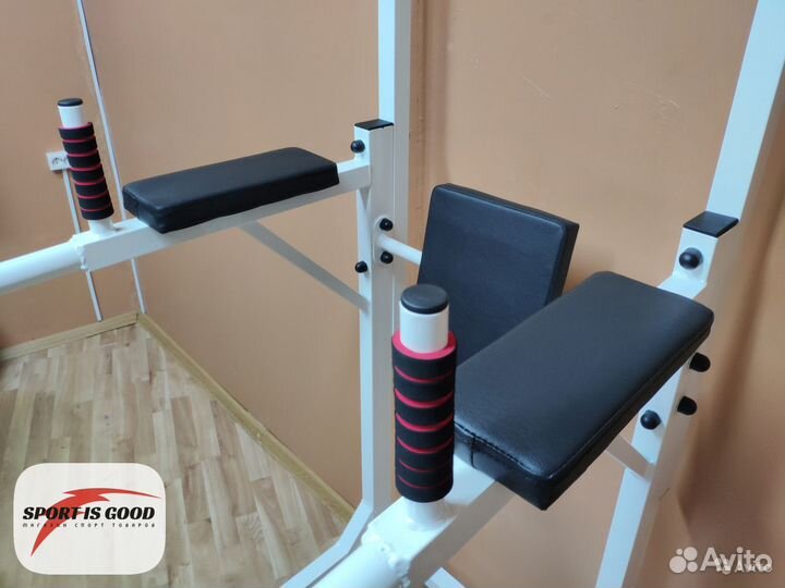 Напольный турник 3 в 1 брусья пресс