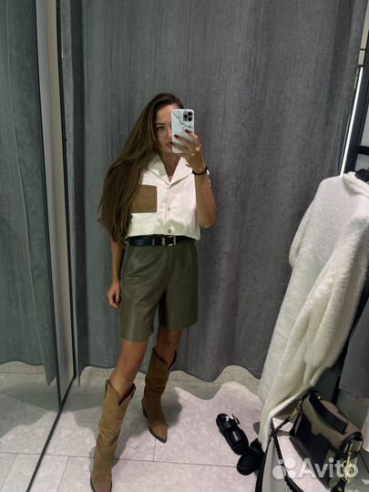 Кожаные шорты