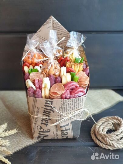 Мужские букеты съедобные