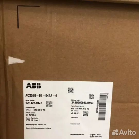 ABB ACS580-01-046A-4
