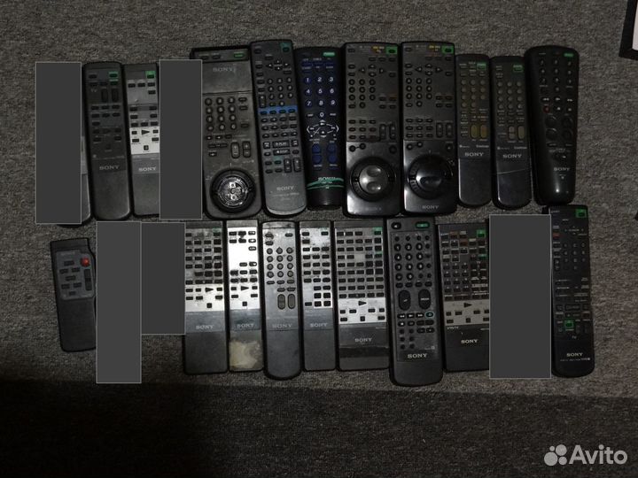 Пульты б.у. от телевизора, видеомагнитофона, DVD