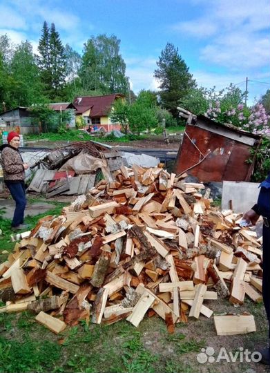 Дрова сухие в укладку любого объема