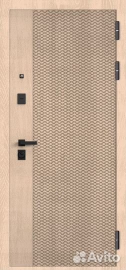 Дверь входная металлическая с зеркалом