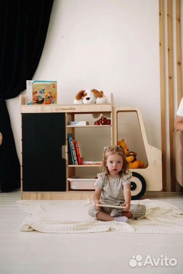 Стеллаж машинка (малая) дверь грифель