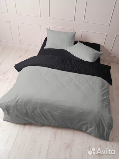 Комплект постельного белья 1.5 спальный, поплин