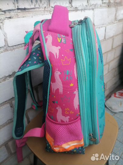 Школьный портфель ранец рюкзак Llama Queen Erhaft