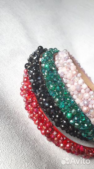 Ободок вышитый