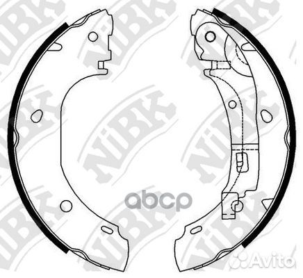 Колодки барабанные nibk FN0585 FN0585 NiBK