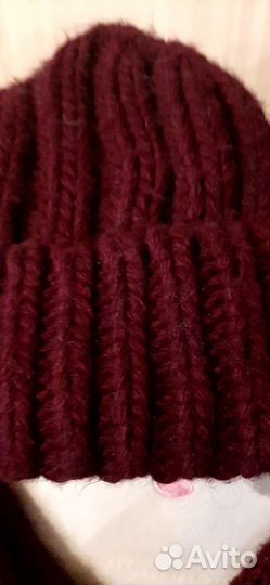 Комплект шапка и снуд женский