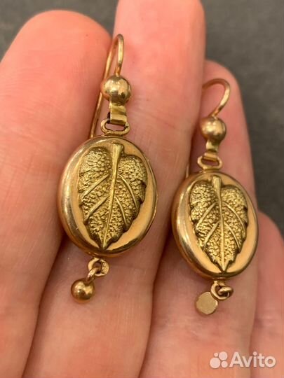 Серьги золотые 585 пробы