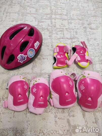 Шлем 46-53 см, защита на руки ноги