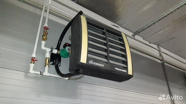 Тепловентилятор водяной дестратификатор калорифер