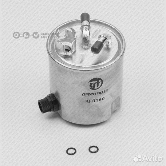 Green filter KF0160 Фильтр топливный nissan X-trai