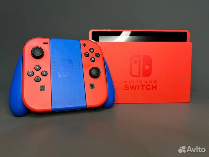 Прошитый Nintendo Switch Rev 2 Mario Edition