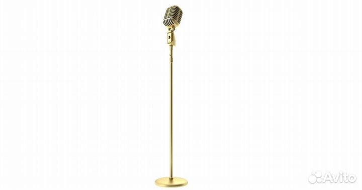 Ретро микрофон на стойке