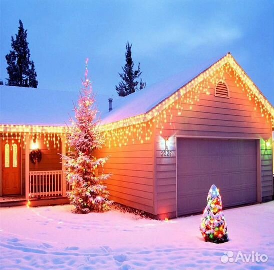 Гирлянда уличная бахрома