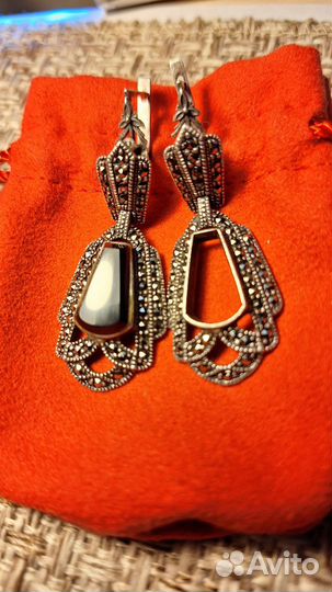 Серьги советские с марказитами