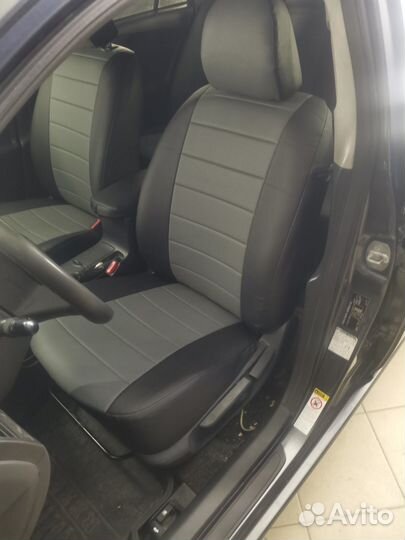 Авточехлы из экокожи на Toyota Corolla 150 sd